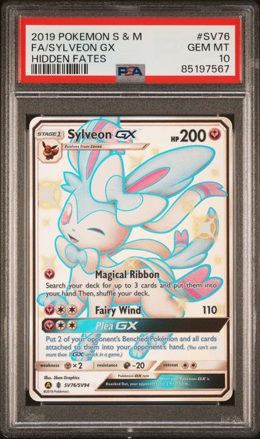 PSA 10 - Hidden Fates - Sylveon GX