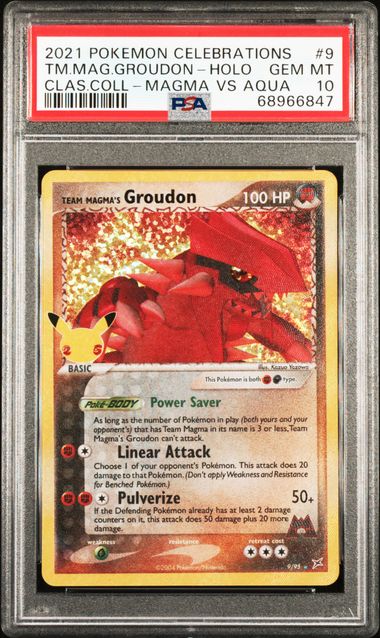 PSA 10 - Celebrations - Team Magma's Groudon