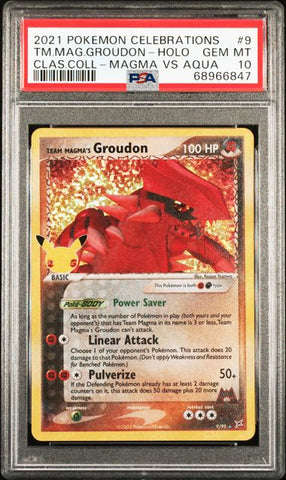PSA 10 - Celebrations - Team Magma's Groudon #9