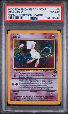 PSA 8 - 2000  Black Star Promo - Mew Holo #9