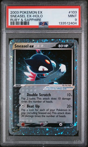PSA 9 - EX Ruby & Sapphire - Sneasel ex #103