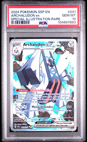 PSA 10 - Surging Sparks - Archaludon EX #241
