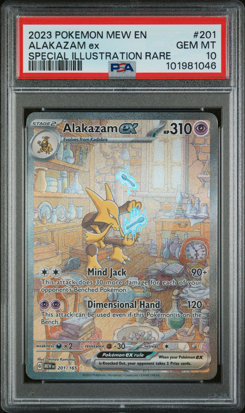 PSA 10 - Pokemon 151 - Alakazam EX