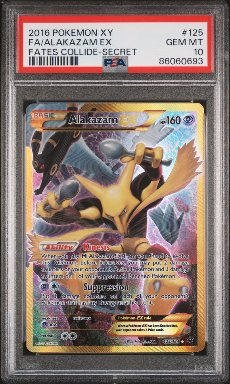 PSA 10 - Fates Collide - Alakazam Ex