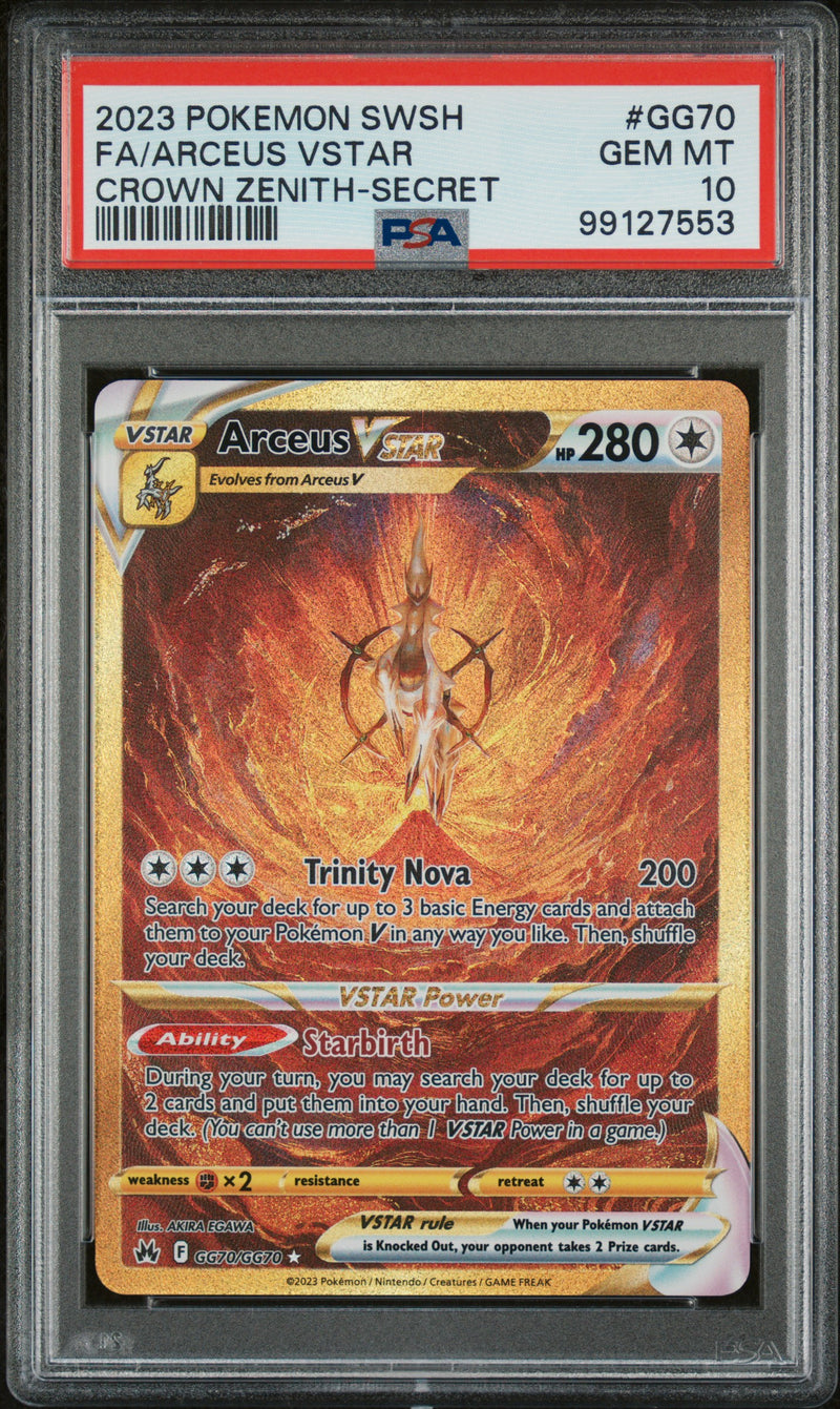 PSA 10  - Crown Zenith  - Arceus VSTAR  - GG70