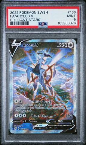 PSA 9 - Brilliant Stars - Arceus V #166