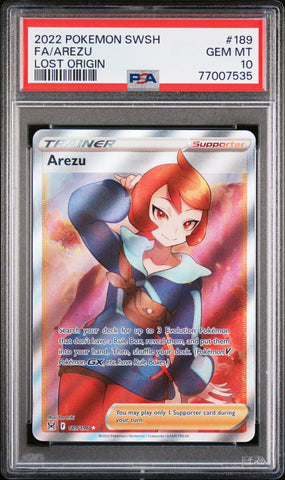 PSA 10 - Lost Origin  - Arezu #189