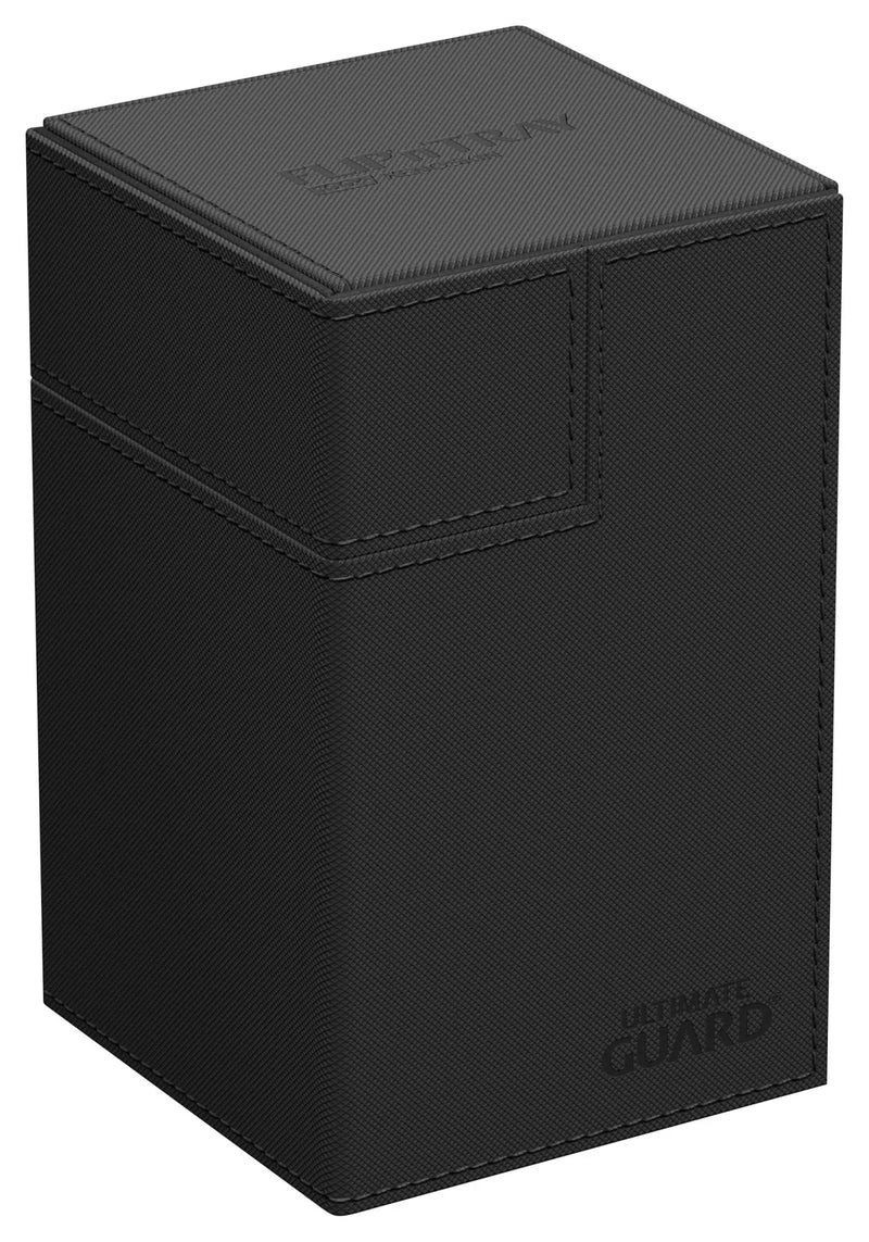 ULTIMATE GUARD - FLIP N TRAY DECK CASE MONOCOLOR BLACK 100+