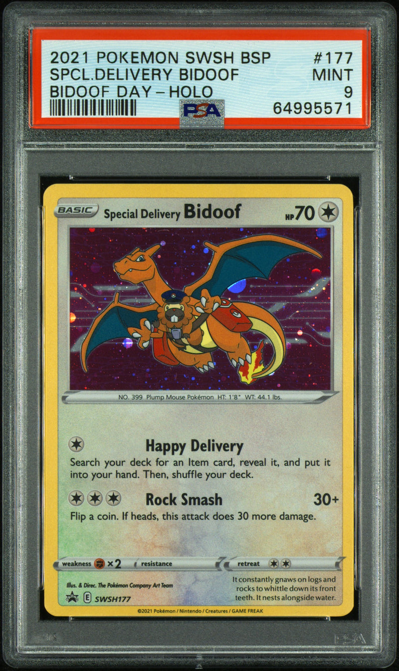 PSA 9 - Bidoof Day - Special Delivery Bidoof