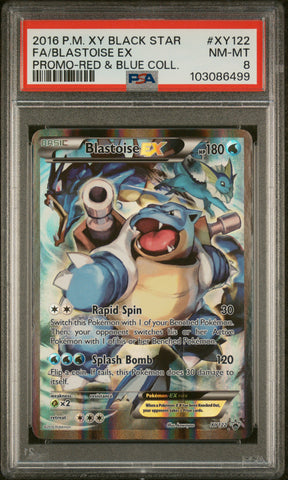 PSA 8 - XY Black Star Promos  - Blastoise EX #122