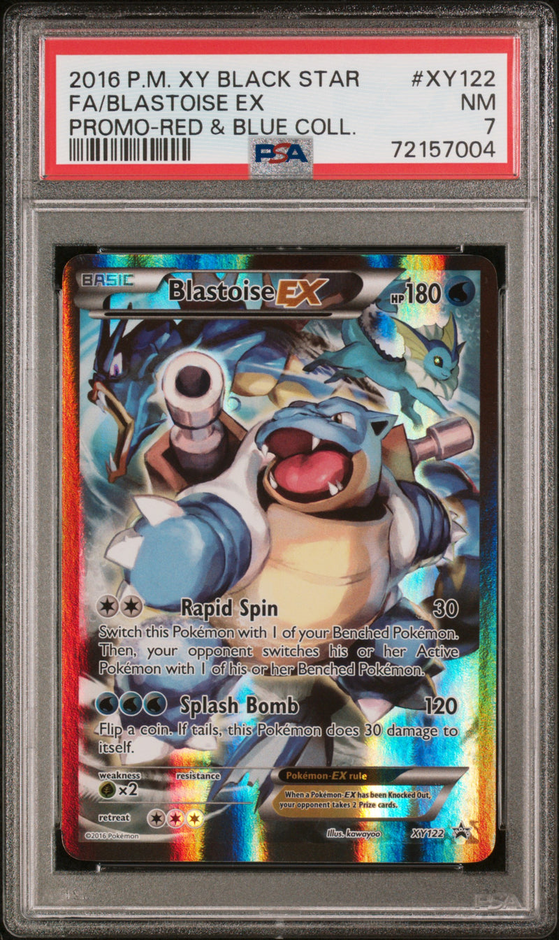 PSA 7 - Black Star Promo - Blastoise Ex - XY122