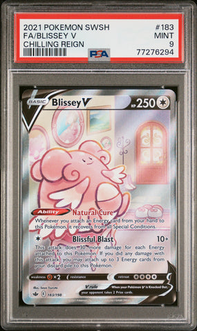 PSA 9 - Chilling Reign - Blissey V #183