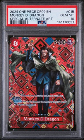 PSA 10 - Emperors in the New World - Monkey D. Dragon #015