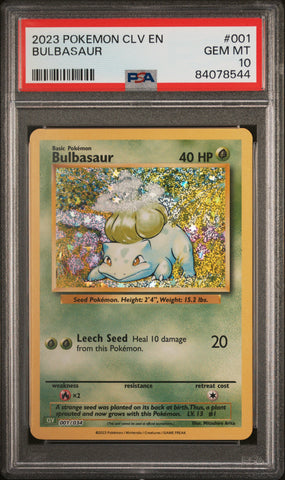 PSA 10 - Classic Collection Box  - Bulbasaur #001