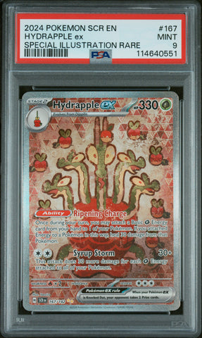 PSA 9 - Stellar Crown - Hydrapple EX #167