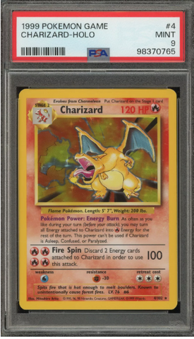 PSA 9 - Pokemon Game 1999 - Charizard Holo - #4