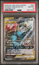 PSA 10 - Tag Bolt - Celebi & Venusaur GX