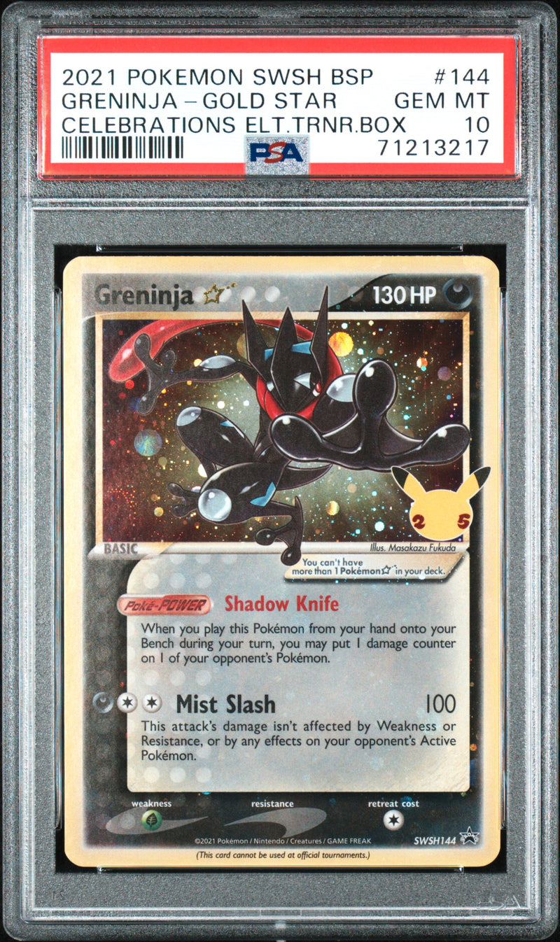 PSA 10 - Black Star Promo - Greninja Gold Star