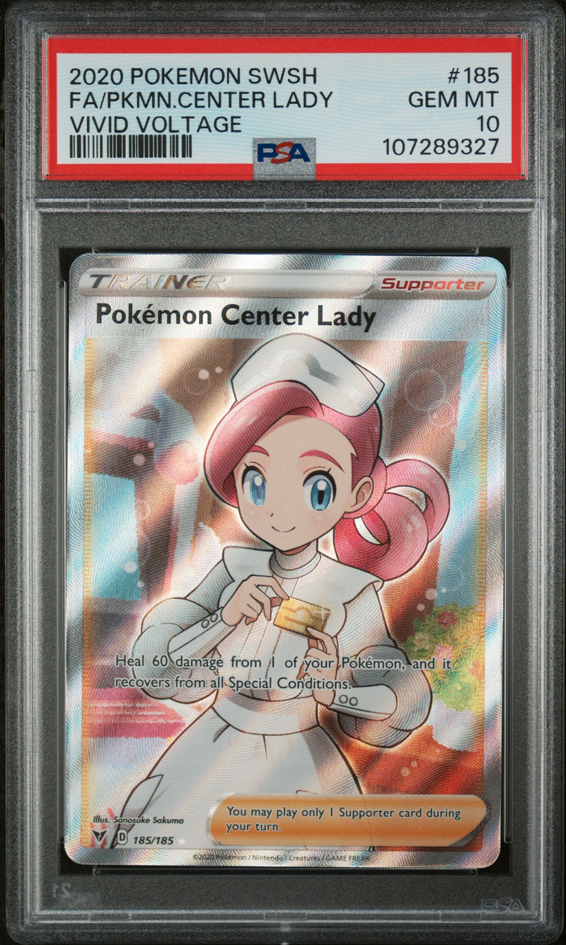 PSA 10 - Vivid Voltage  - Pokemon Center Lady
