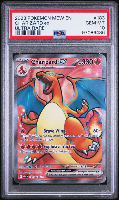 PSA 10 - Pokemon 151 - Charizard Ex