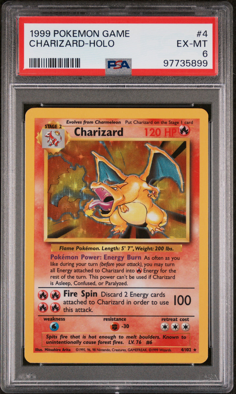 PSA 6 - Base Set - Charizard Holo