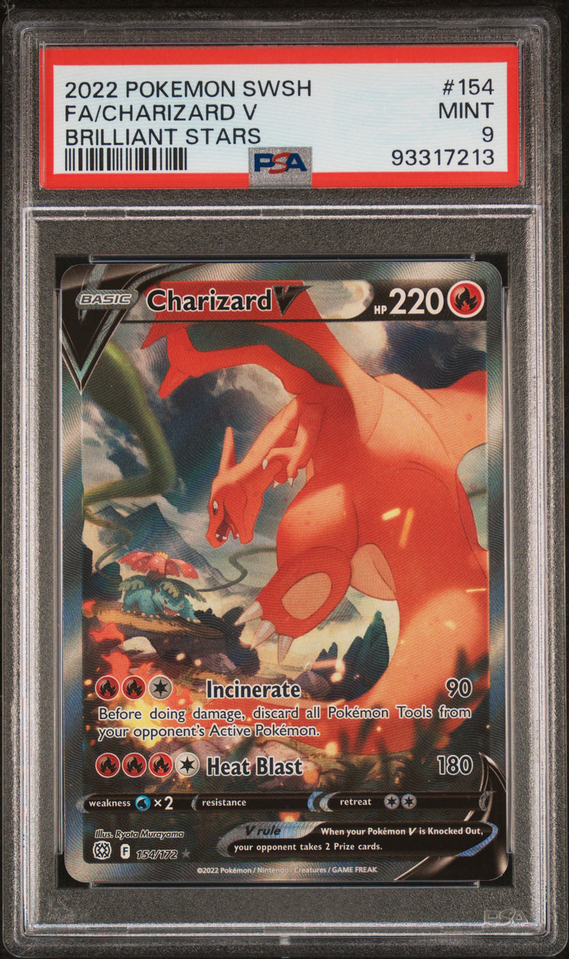 PSA 9 - Brilliant Stars - Charizard V