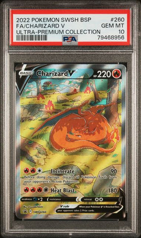 PSA 10 - Black Star Promo - Charizard V #SWSH260