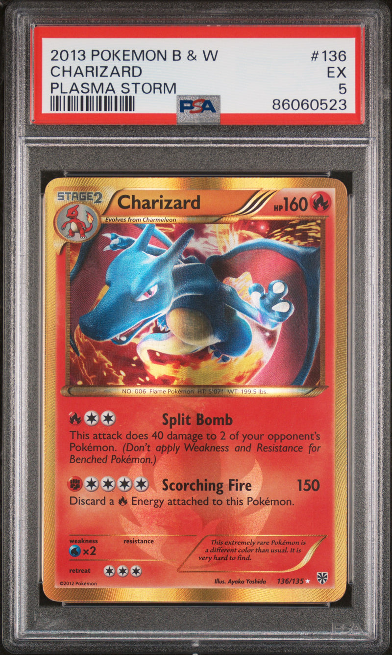 PSA 5 - Plasma Storm - Charizard