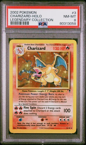 PSA 8 - Legendary Collection - Charizard Holo #3