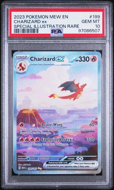 PSA 10 - Pokemon 151 - Charizard Ex