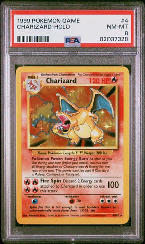 PSA 8 - 1999 Base Unlimited  - Charizard Holo #4