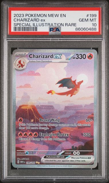 PSA 10 - Pokemon 151 - Charizard Ex