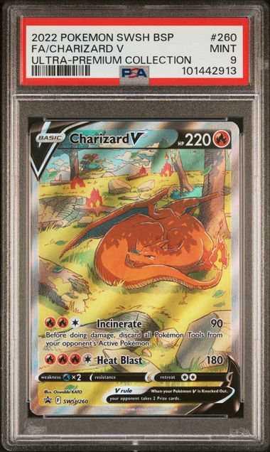 PSA 9 - Black Star Promo - Charizard V
