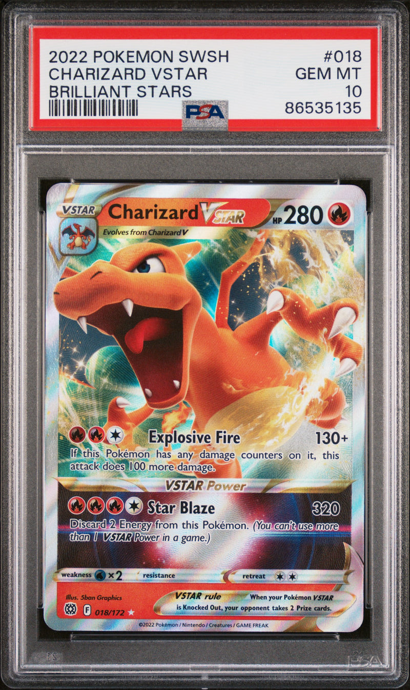 PSA 10 - Brilliant Stars  - Charizard VSTAR