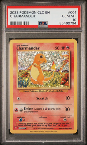 PSA 10 - Classic Collection Box  - Charmander #001