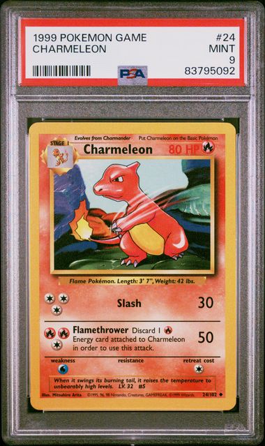 PSA 9 - Base Set Unlimited - Charmeleon