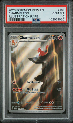 PSA 10 -  Pokemon 151 - Charmeleon #169