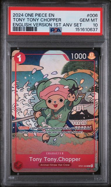 PSA 10 - English 1st Anniversary - Full Sequential Set