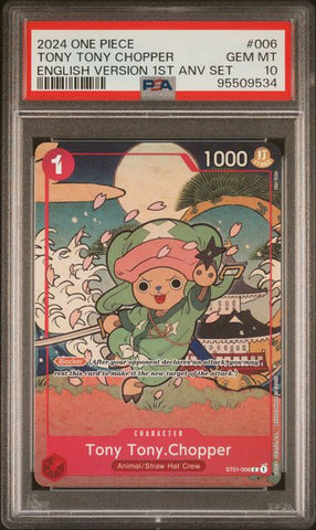 PSA 10 - One Piece English 1st Anniversary  - Sequential Promo Set