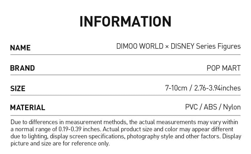 DIMOO WORLD × DISNEY Series Figures