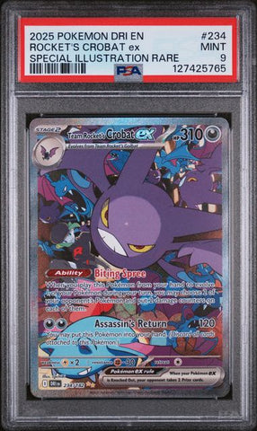 PSA 9 - Destined Rivals - Team Rocket's Crobat ex #234