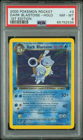 PSA 8 - Team Rocket 1st Edition - Dark Blastoise Holo #3