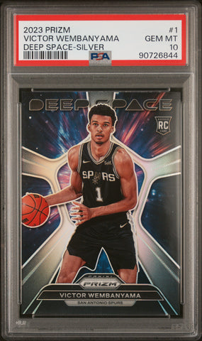PSA 10 - 2023 Prizm - Victor Wembanyama Deep Space - Silver - #1