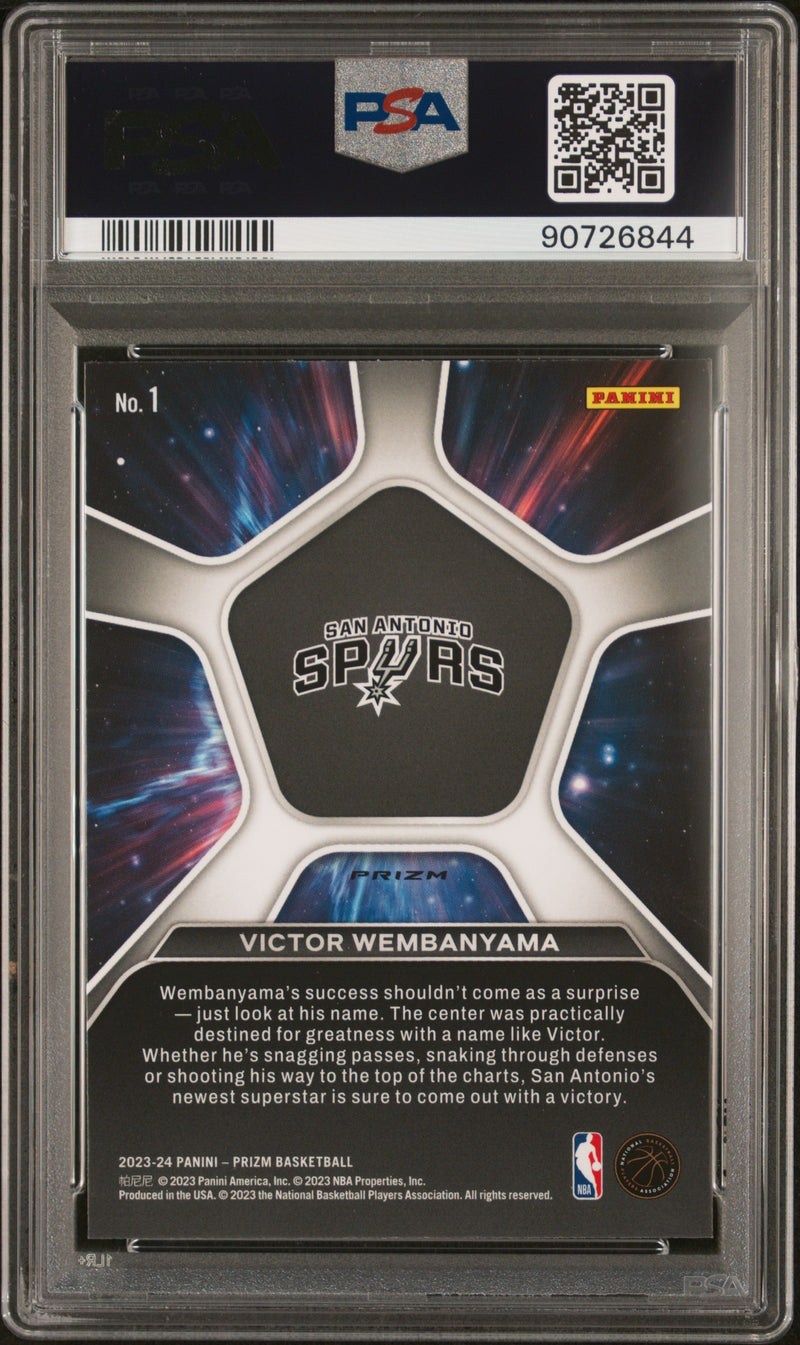 PSA 10 - 2023 Prizm - Victor Wembanyama Deep Space - Silver -
