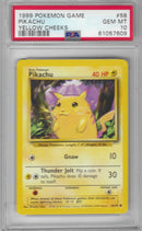 PSA 10 - Base Set Unlimited - Pikachu Yellow Cheeks