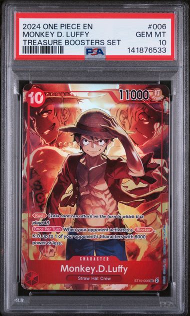 PSA 10 - 2024 Treasure Boosters Set - Monkey.D.Luffy