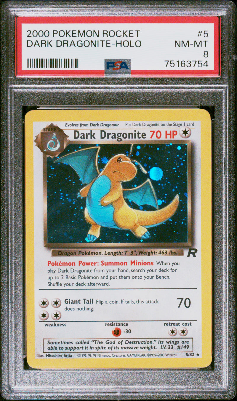 PSA 8 - Team Rocket - Dark Dragonite