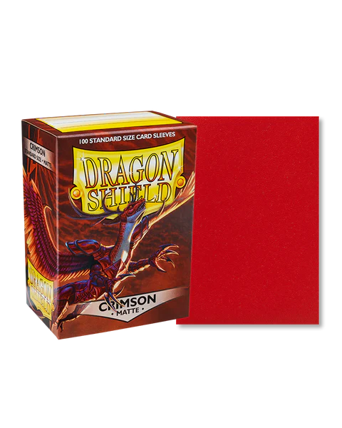 Dragon Shield: Matte Sleeve - Crimson 100Ct