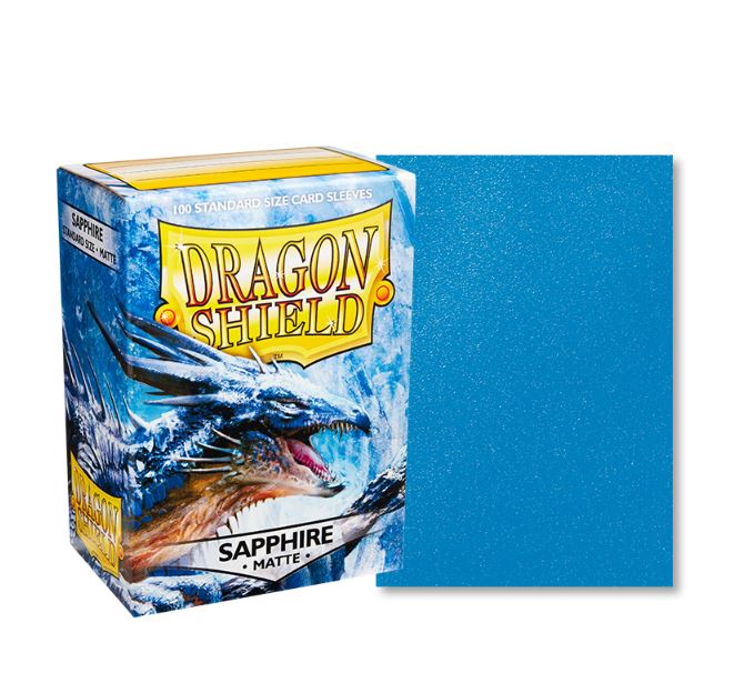 Dragon Shield: Matte Sleeve - Sapphire 100Ct