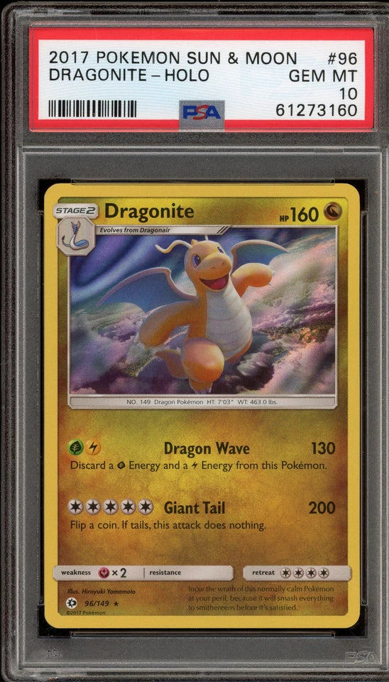 PSA 10 - Sun & Moon - Dragonite